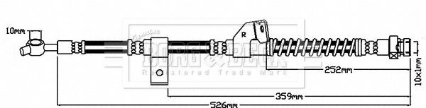 BORG & BECK Pidurivoolik BBH7940